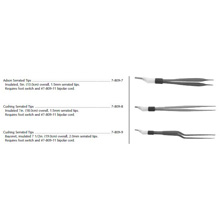 Conmed Bipolar Forceps Electrode, Adson Serrated Tips. MFID: 7-809-7