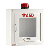 Cardiac Science Wall Mounted Storage Case w/strobe light alarm, security system. MFID: 50-00392-30