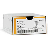Covidien TI-CRON Polyester Suture, Taper Point, Size 2-0, White, 36", Needle CV-316, &#189; Circle. MFID: 8886283951 (USA ONLY)
