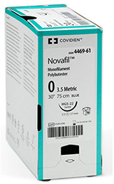 Medtronic Covidien NOVAFIL Suture, Size 2-0, Blue, 18", 1 dz/bx. MFID: 8886442153