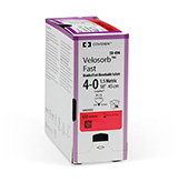 Medtronic Covidien VELOSORB Fast Braided Suture, Size 2-0, 36", Undyed, GS21 Needle, 36/bx. MFID: CV-945