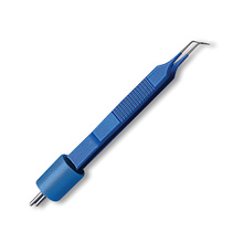 Valleylab Electrosurgical Iris Forceps, Curved Tip, 3&#189;" Long, Insulated, Reusable, 1/box. MFID: E4062CT