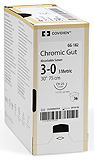 Covidien Chromic Gut Suture, Premium Reverse Cutting, Size 4-0, 18", Needle P-12, 3/8 Circle. MFID: SG5637G