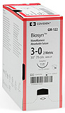 Covidien BIOSYN Suture, Premium Reverse Cutting, Size 3-0, Undyed, 30", Needle P-12, 3/8 Circle. MFID: SM5638 (USA ONLY)