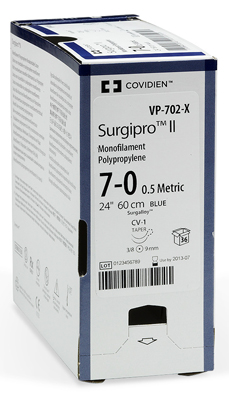 Covidien SURGIPRO II Monofilament Polypropylene Suture, Conventional ...