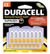 DURACELL Hearing Aid Battery, Zinc Air, Size 13, 16/pk, 6 pk/bx, 6 bx/cs. MFID: DA13B16