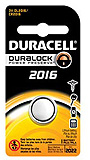 DURACELL Watch Battery, Lithium, Size DL2016, 3V, 6/bx. MFID: DL2016BPK