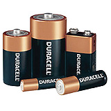DURACELL Coppertop Battery, Alkaline, Size D, 4pk, 2/bx, 6 bx/cs. MFID: MN1300R4Z