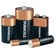 DURACELL Coppertop Battery, Alkaline, Size D, 4pk, 2/bx, 6 bx/cs. MFID: MN1300R4Z