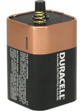 DURACELL Battery, Alkaline, 6V, Spring Top, 6/cs. MFID: MN908
