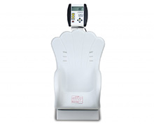 DETECTO Digital Dual Reading Baby Scale, 44 lb/ 20kg, Plastic Shell-Shaped Seat, White. MFID: 8432-CH