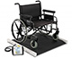DETECTO Bariatric Wheelchair Scale, 1000 lb / 450 kg, Extra Wide Platform for Oversized Wheelchairs. MFID: BRW1000