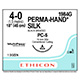 ETHICON Suture, PERMA-HAND, Precision Cosmetic - Conventional Cutting PRIME, PC-5, 18", Size 4-0. MFID: 1984G