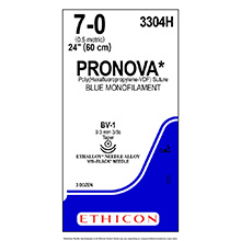 ETHICON Suture, PRONOVA, Taper Point, BV-1 / BV-1, 24", Size 7-0. MFID: 3304H