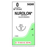 ETHICON Suture, NUROLON, Taper Point, CT-1, 30", Size 0. MFID: 5424H (USA ONLY)