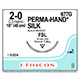 ETHICON Suture, PERMA-HAND, Reverse Cutting, FSL, 18", Size 2-0. MFID: 677G