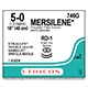 ETHICON Suture, MERSILENE, SABRELOC - Center Point Spatula, RD-1 / RD-1, 18", Size 5-0. MFID: 746G