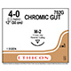 ETHICON Suture, Surgical Gut - Chromic, Reverse Cutting, M-2, 12", Size 4-0. MFID: 752G