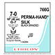 ETHICON Suture, PERMA-HAND, MICROPOINT-Reverse Cutting, G-7 / G-7, 18", Size 7-0. MFID: 766G