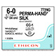 ETHICON Suture, PERMA-HAND, TAPERCUT, CC-1, 12", Size 6-0. MFID: 7729G