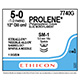 ETHICON Suture, PROLENE, SABRELOC - Spatula, SM-1 / SM-1, 12", Size 5-0. MFID: 7740G