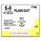 ETHICON Suture, Surgical Gut - Plain, MICROPOINT-Reverse Cutting, G-1, 18", Size 6-0. MFID: 774G
