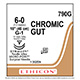 ETHICON Suture, Surgical Gut- Chromic, MICROPOINT-Reverse Cutting, G-1 / G-1, 18", Size 6-0. MFID: 790G