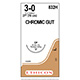 ETHICON Suture, Surgical Gut - Chromic, Reverse Cutting, CP, 27", Size 3-0. MFID: 832H