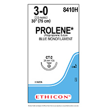 ETHICON Suture, PROLENE, Taper Point, CT-2, 30", Size 3-0. MFID: 8410H