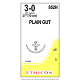 ETHICON Suture, Surgical Gut - Plain, Taper Point, CT, 27", Size 3-0. MFID: 852H