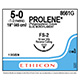 ETHICON Suture, PROLENE, Reverse Cutting, FS-2, 18", Size 5-0. MFID: 8661G