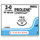 ETHICON Suture, PROLENE, Reverse Cutting, FS-2, 18", Size 3-0. MFID: 8665G