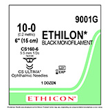 ETHICON Suture, ETHILON, ULTIMA - Spatula, CS160-6 / CS160-6, 12", Size 10-0. MFID: 9001G (USA ONLY)
