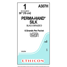 ETHICON Suture, PERMA-HAND, SUTUPAK Pre-Cut Sutures in Labyrinth Package, 6-30", Size 1. MFID: A307H