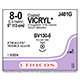 ETHICON Suture, Coated VICRYL, Taper Point, BV130-5, 5", Size 8-0. MFID: J401G