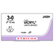 ETHICON Suture, Coated VICRYL, Reverse Cutting, X-1, 27", Size 3-0. MFID: J458H