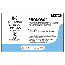 ETHICON Suture, PRONOVA, Taper Point, BV130-5 / BV130-5, 2-24", Size 8-0. MFID: M3739