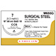 ETHICON Suture, Surgical Stainless Steel, Conventional Cutting - Sternum, CCS, 4-18", Size 7. MFID: M655G (USA ONLY)