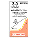 ETHICON Suture, Dental, MONOCRYL Plus, Straight Cutting Needles, KS, 27", Size 3-0. MFID: MCP523H