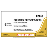 ETHICON TFE Polymer Pledgets (Soft) 3/8" x 3/16" x 1/16". MFID: PCP40