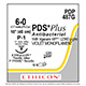 ETHICON Suture, PDS Plus, Precision Point - Reverse Cutting, P-1, 18", Size 6-0. MFID: PDP487G