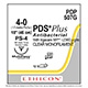 ETHICON Suture, PDS Plus, Precision Point - Reverse Cutting, PS-4, 18", Size 4-0. MFID: PDP507G