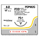 ETHICON Suture, PDS Plus, Precision Point - Reverse Cutting, PS-1, 18", Size 4-0. MFID: PDP682G