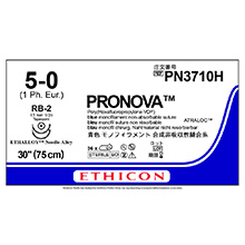 ETHICON Suture, PRONOVA POLY, Size 5-0, 30", Blue Monofilament, Needle RB-2, Taper Point, 1/2 Circle, 3 dz/bx. MFID: PN3710H