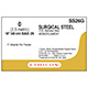 ETHICON Suture, Surgical Stainless Steel, SUTUPAK Pre-Cut Sutures, 17-18", Size 0. MFID: SS26G