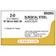 ETHICON Suture, Surgical Stainless Steel, SUTUPAK Pre-Cut Sutures, 17-18", Size 2-0. MFID: SS28G (USA ONLY)