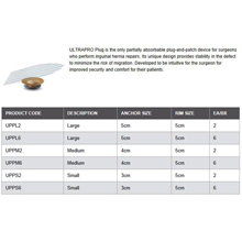 ETHICON ULTRAPRO Plug Large Mesh Devices for Hernia Repair; Size: Anchor 5cm Rim 5cm. MFID: UPPL6