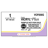 ETHICON Suture, Coated VICRYL Plus, LIGAPAK Ligating Reel, 54", Size 1. MFID: VCP208G