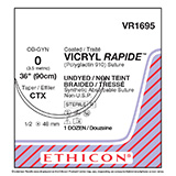 ETHICON Suture, VICRYL RAPIDE, Taper Point, CTX, 36", Size 0. MFID: VR1695