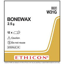 ETHICON Bone Wax 2.5gm Bone Wax. MFID: W31G